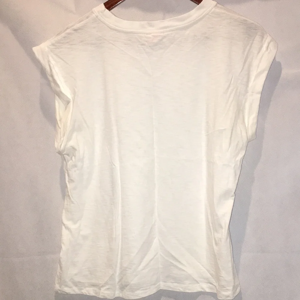 Cinq A Sept Sleeveless Top With Heart Shaped Typography | Size S - Picture 5 of 5